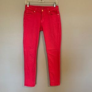 Kate Spade pink skinny jeans